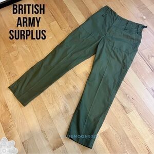 Army Pants Trousers Olive Green British Army Standard Issue 33”x33” NWOT